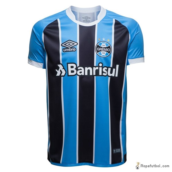 Camiseta Grêmio FBPA Replica Primera Ropa 2017/18 Azul